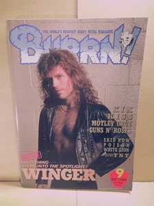 BURRN!/1989年9月号/WingerMotleyCrueKissKixGunsN'RosesWhiteLionSkidRowPoison
