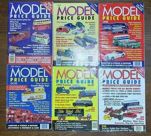 洋書 英国ミニカー(Corgi,Dinky,Lledo,Matchbox,Spot-on,Benbros,Budgie,Charbens他）評価本 MODEL PRICE GUIDE 1994年~1999年6冊セット