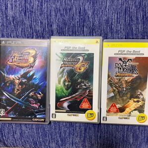 【PSP】 モンスターハンターポータブル &モンスターハンターポータブル2G &モンスターハンターポータブル3rd セット【中古】