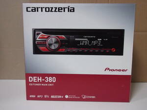 【新品・在庫有】carrozzeriaカロッツェリアDEH-380 オーディオ CDチューナー1DINメインユニット50W×4ch ヘッドユニット　CD/FM・AMラジオ