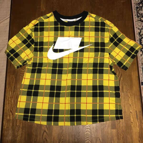 【中古*希少】NIKE タータンチェック Tシャツ ウィメンズ XXL