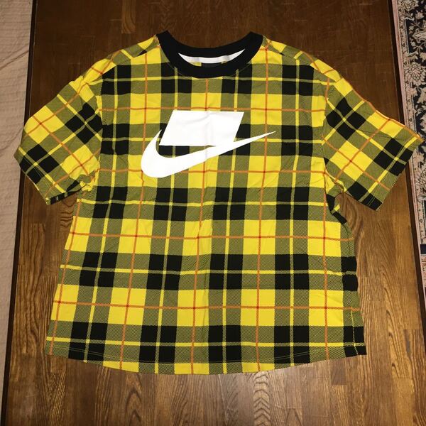 NIKE タータンチェック Tシャツ ウィメンズ XXL