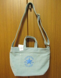 *送料無料*新品*コンバース*ブルー*帆布トート・斜め掛けキャンバスショルダーバッグ*２WAYbag*CONVERSE*オールスターロゴ*