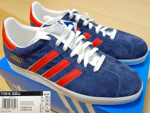 ◆ 2000年代初期 デッドストック adidas GZLL 29cm US11 GAZELLE Navy Red ◆ アディダス ガゼル ガッツレー ネイビー レッド スウェード