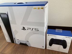 【新品未開封】PlayStation5 本体+純正コントローラー ディスクドライブ版 購入レシート付き保証あり