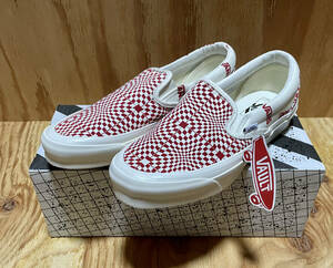 VANS VAULT バンズ ボルト　スリッポン　赤×白　26cm