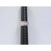 送料無料 中古 ピアジェ 指輪 PIAGET ポセション 3連 ダイヤ リング K18WG 750 ホワイトゴールド 51 12号 h144639_画像7