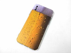 iPhone X/XS for raw beer surface white mobile cover soft case TPU clear 