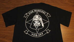 [VAQ-209]Star Warriors rice navy no. 209 electron .. flight . T-shirt size S EA-6B pra ula-EA-18Gglaula-US NAVY USN