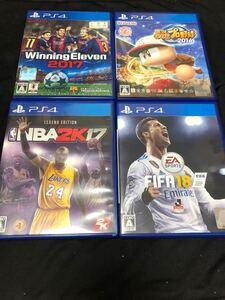 【PS4】 実況パワフルプロ野球2016 ウイニングイレブン2017 FIFA18 NBA2K17 4本セット20