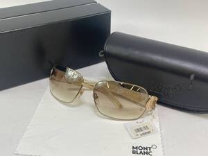 未使用 MONT BLANC【モンブラン】サングラス　103658　ST.TROPEZ BRAD BROWN LIGHT SIL　#149285-63