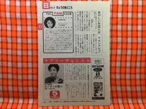 CN20390◆切抜き◇松本明子吹田明日香◇東芝日曜劇場・カミさんの悪口・初のドラマを関西弁でやれるのがうれしい・RCカーグランプリ