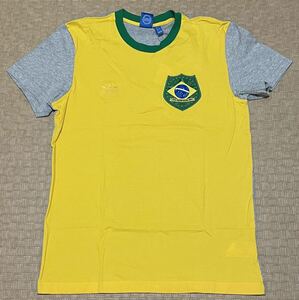 adidas・ORIGINALS ブラジル代表 トレフォイルマーク 半袖 Tシャツ・L サイズ・新品