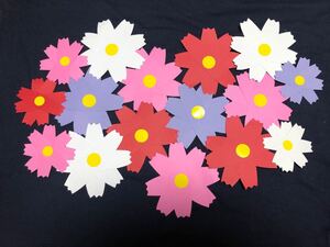壁面飾り 保育園 児童館 ハンドメイド 花