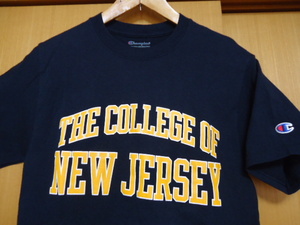 即決　ＵＳ　NEW JERSEY COLLEGE　ニュージャージ大学　Ｔシャツ　濃紺色　Ｓ 