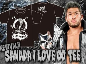 新日本プロレス LosIngobernablesdeJapn L・I・J SANADA TEE I LOVE ◯◯ 2020 XLサイズ ロスインゴ LIJ 内藤哲也 ロスインゴベルナブレス