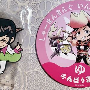 シャーマンキング/ナンジャタウンステッカー&ラバスト梅宮竜之介グッズ2点セットまとめ