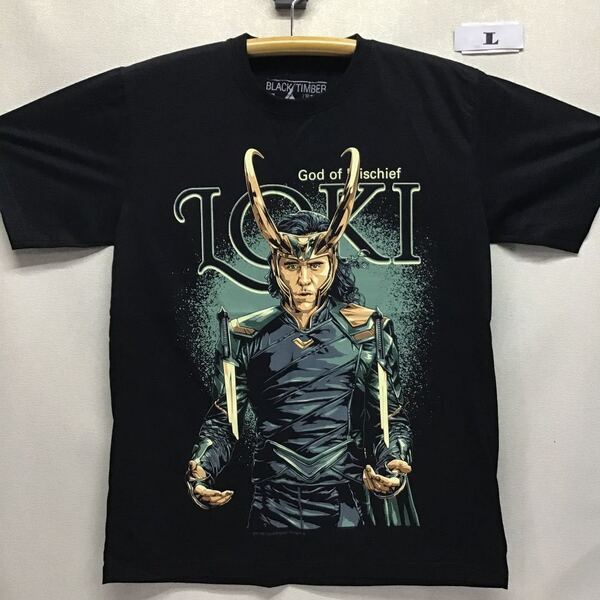 新品 LOKI ロキ イラスト Tシャツ Lサイズ マイティソー アベンジャーズ