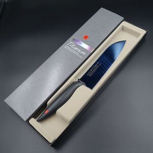 霞 KASUMI 包丁 シェフナイフ 18cm 三徳包丁 チタンコーティング スミカマ SUMIKAMA