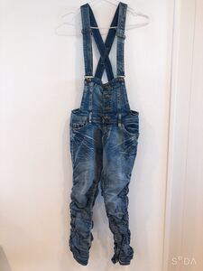 デニム サロペット オールインワン サロペット