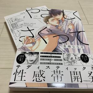 BL漫画/青海ななせ/やさしく、さぐって/コミコミ特典ペーパー付き/購入前に必ず商品ページ読んでください