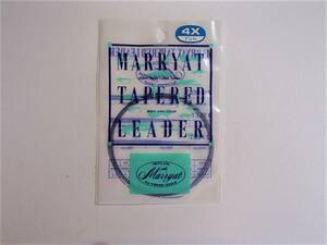 【新品】テムコ　MARRYAT　　TAPERED　LEADER　4X　71/2（225ｃｍ）