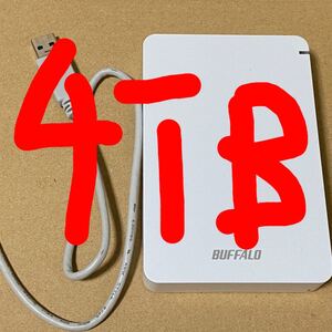 BUFFALO ポータブルHDD 4TB USB3.1 PC対応HD-PGF4.0U3-GWHA