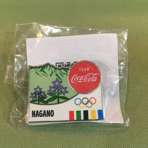 【長野県】東京オリンピック TOKYO 2020 ピンバッジ ピンズ 非売品 コカコーラ 聖火リレー ノベルテ五輪 コカ・コーラ 長野 NAGANO