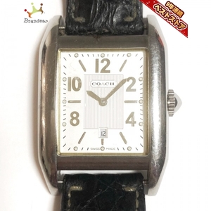 COACH(コーチ) 腕時計 - 0240 レディース 型押し加工 白