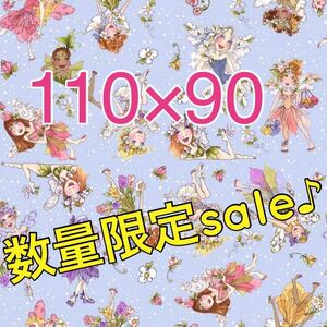 専用!数量限定sale♪ロラライハリス生地 Tossed Fairiesブルー90