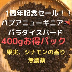コーヒー豆 パプアニューギニア パラダイスバード(豆又は粉)匿名配送400g