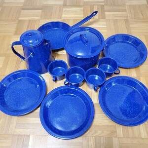 JOYLIFE(貝印) ホーロー アウトドア 食器、調理器具セット
