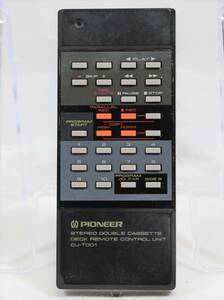 動作品 PIONEER パイオニア カセットデッキ用リモコン CU-T001