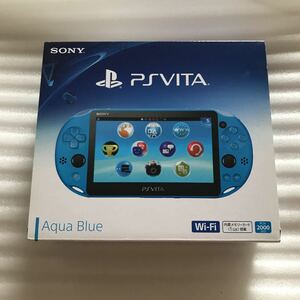 新品 未使用品 ソニー SONY PS Vita PCH-2000 ゲーム機 本体 プレステ ヴィータ Wi-Fi モデル アクアブルーAqua Blue wifi psvita 廃盤