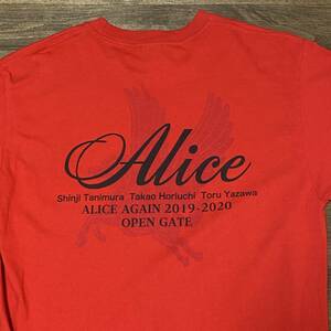 Alice アリス ALICE AGAIN OPEN GATE Tシャツ (谷村新司 堀内孝雄)