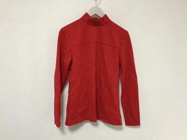美品本物イブサンローランYSLハイネックウール長袖Tシャツレディース36S日本製イヴサンローラン日本製