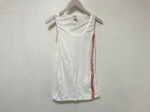  beautiful goods genuine article diesel DIESEL cotton stretch print tank top lady's white white XS inner 