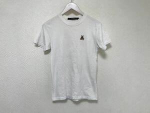 本物ジョイリッチJOYRICHコットンブランドロゴ刺繍半袖Tシャツレディース白ホワイトXS