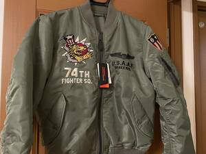 新品未使用 アヴィレックス MA-1 AVIREX MA-1 AMERICAN VOLUNTEER GROUP メンズ M