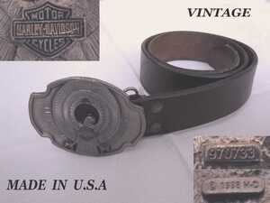 90s ビンテージ Harley Davidson バックル belt ベルト USA アメリカ製 シリアルナンバー EAGLE ハーレーダビッドソン VINTAGE ライダース