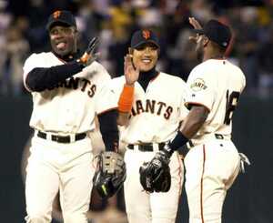 値下げ交渉 2000年代 サンフランシスコ ジャイアンツ オーセンティック 紙タグ付き USA製 検)MLB San Francisco GIANTS BONDS ボンズ 新庄