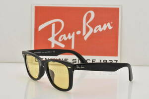 * новый товар * стандартный импортные товары!Ray-Ban RayBan RB2140F 901/R6 WAYFARER WASHED LENSESwoshu дренаж z черный желтый *