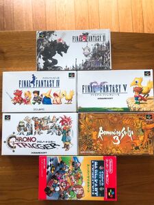 SFC スーパーファミコンソフト FF4 FF5 FF6 クロノトリガー マリオカート箱付き
