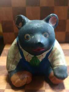  era! Vintage! bear!. earth toy earth doll Showa Retro! ornament! interior! case! collection goods! miscellaneous goods! inserting thing!15