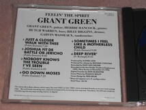 US盤CD Grant Green ー Feelin' The Spirit 　（Blue Note CDP 7 46822 2）　K Jazz_画像3