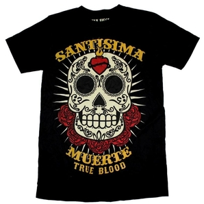 TRUE BLOOD(トゥルーブラッド) 、ホットロッド系Tシャツ、Mサイズ・新品、黒、特価・④