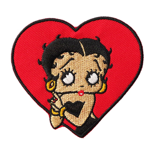 Betty Boop ベティーちゃん 刺繍 ワッペン 【ハート】BBW-002