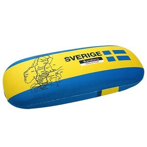 Bandiera (バンディエラ) メガネケース スウェーデン 15840 眼鏡ケース メガネ入れ 眼鏡 めがね サングラス Sweden Sverige 国旗 グッズ