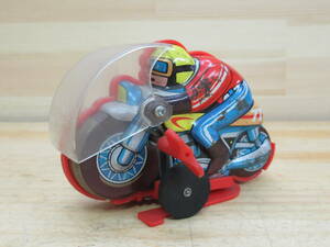 g33* that time thing made in Japan width tazen my . return . motorcycle tin plate toy toy bike spring mechanism Showa Retro 21102