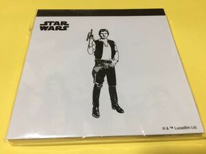 ハン・ソロ　スターウォーズ　メモパッド・スクエア　メモ帳　未使用　STARWARS　ハリソン・フォード マリモクラフト